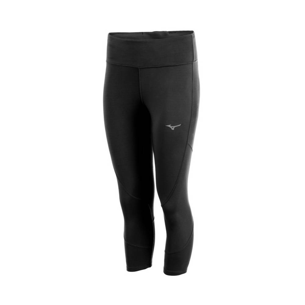 Mizuno Impulse ¾ Női Leggings Fekete VJS645832